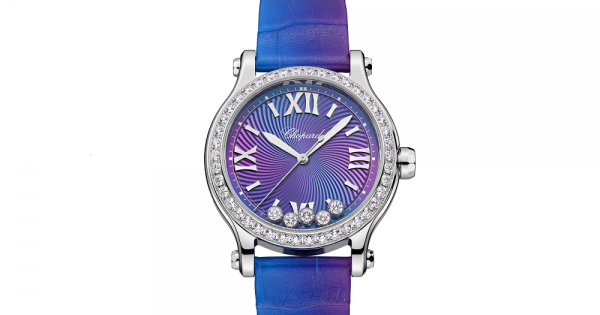 Reloj Chopard Happy Sport 33mm Automático | Esfera Purple Night 